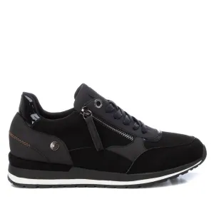 Women's Side Zipper Sneakers In Black