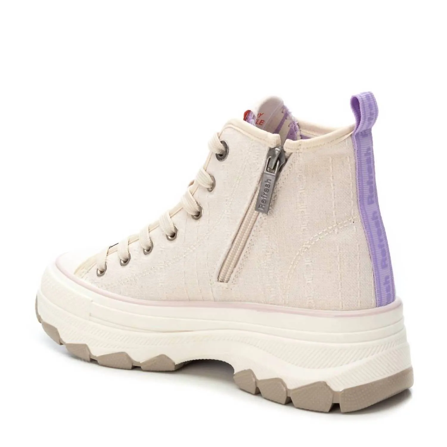 Women's Sneaker Boots In Beige