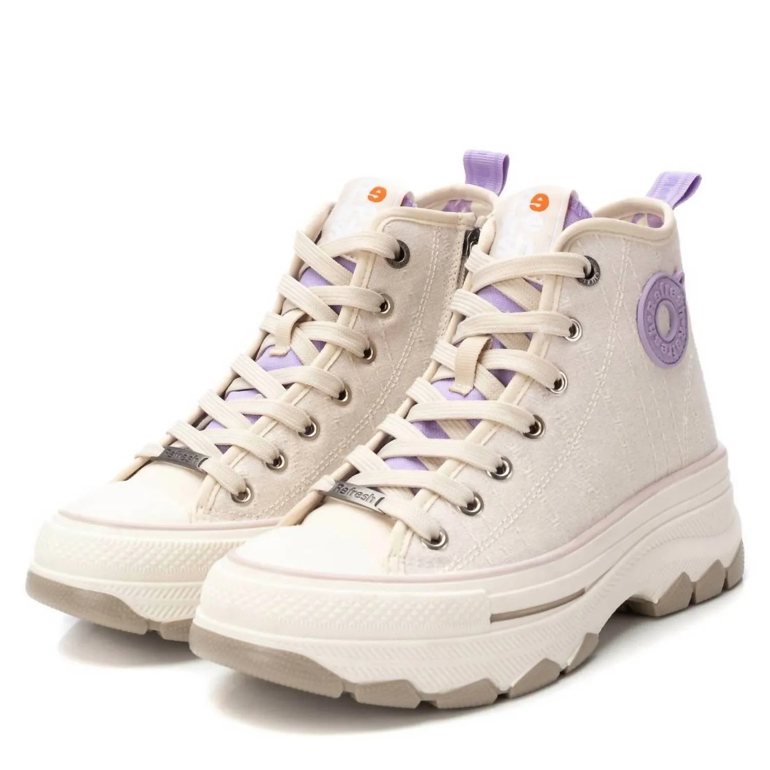 Women's Sneaker Boots In Beige