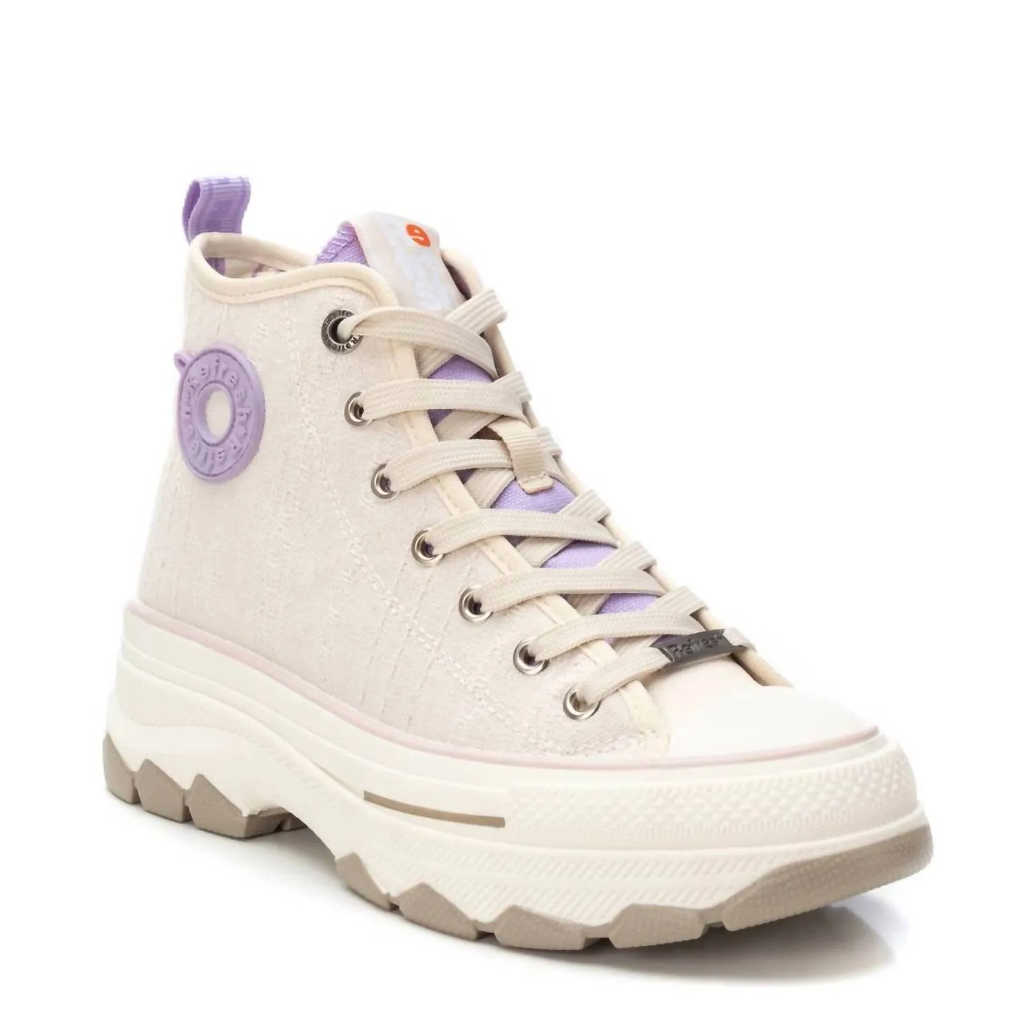 Women's Sneaker Boots In Beige