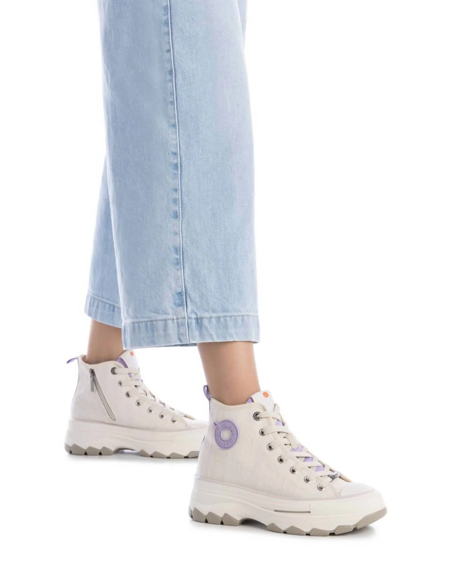 Women's Sneaker Boots In Beige