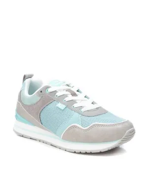 Women's Sneakers In Aqua With Grey Accent
