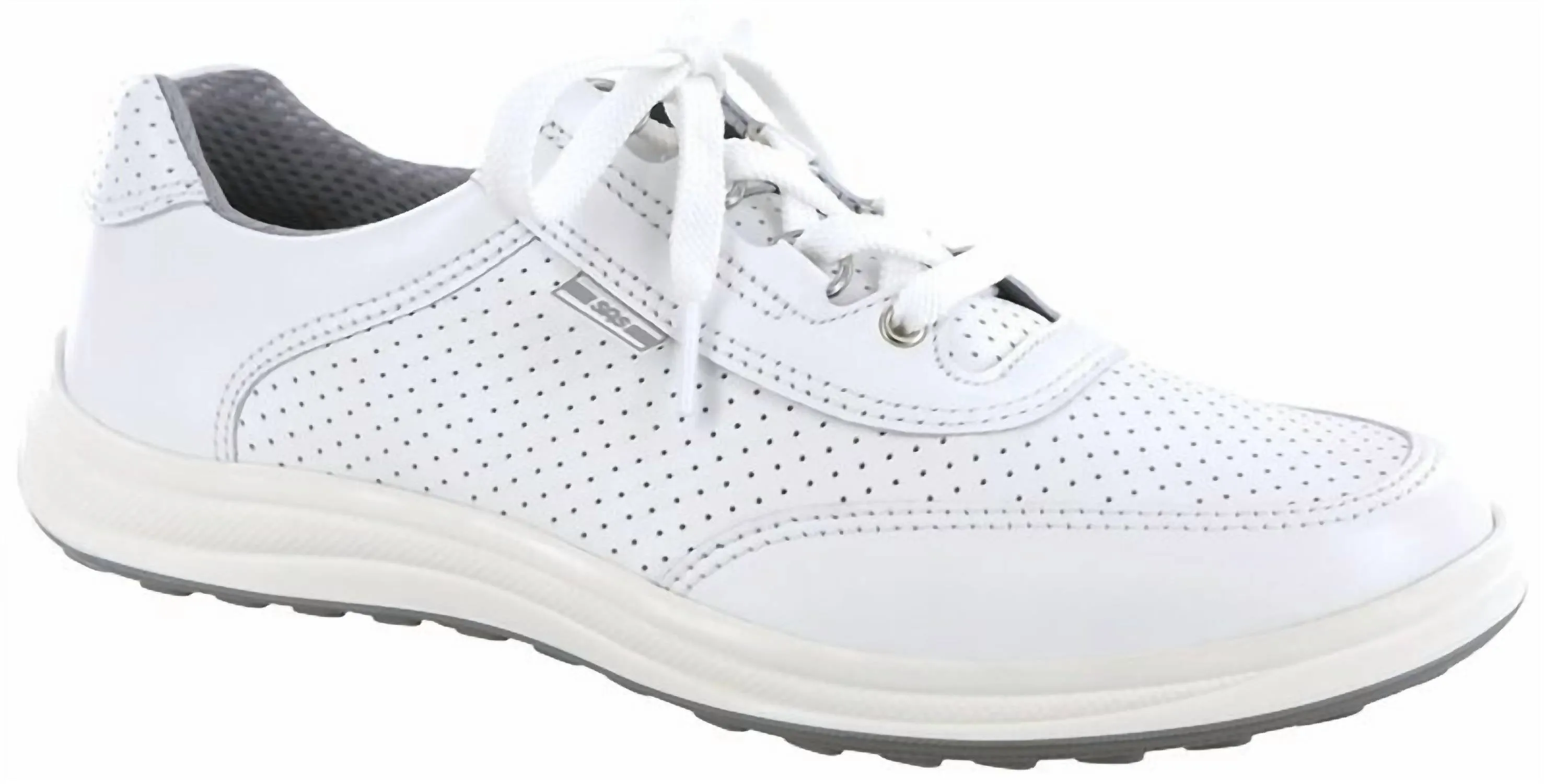 Women's Sporty Lux Lace Up Sneaker In White