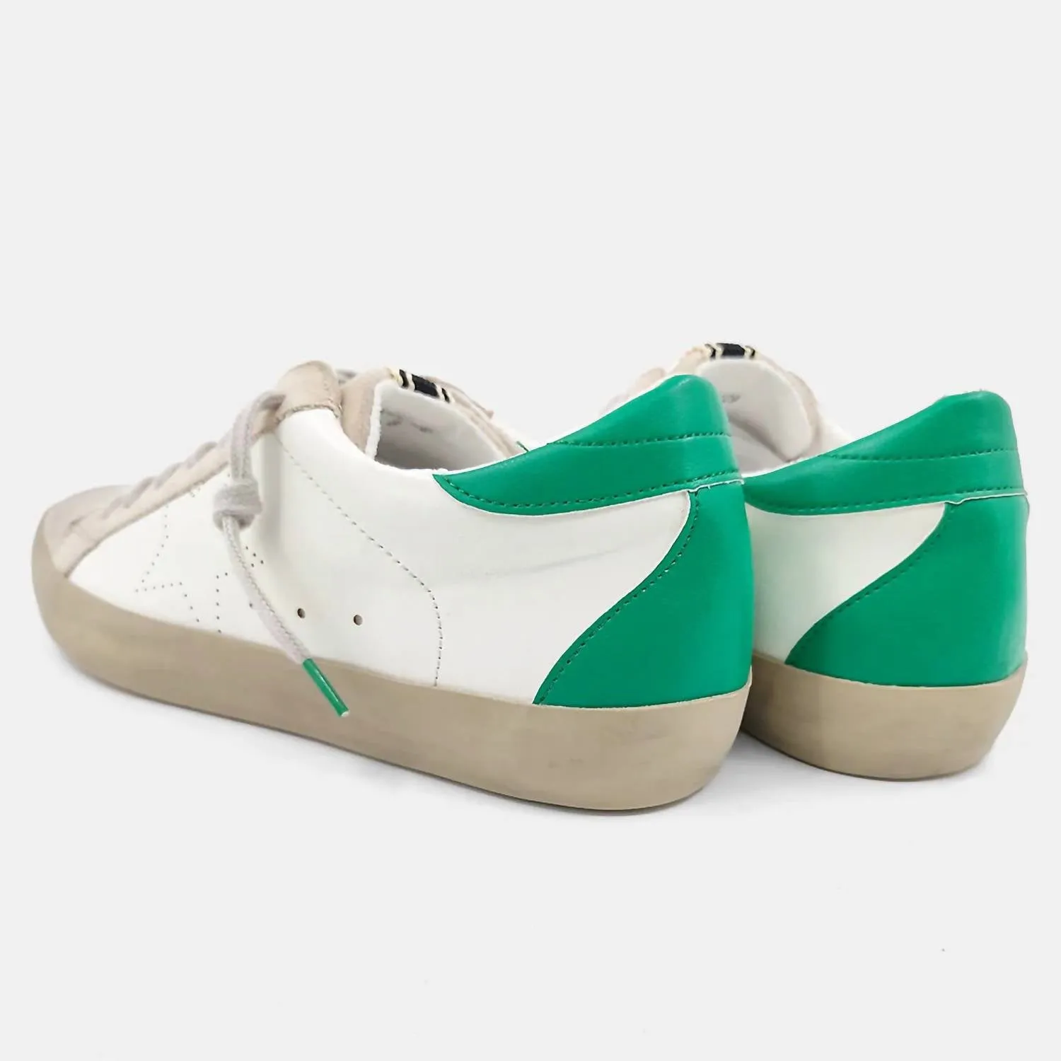 Women's Take A Step Back Sneakers In White/green