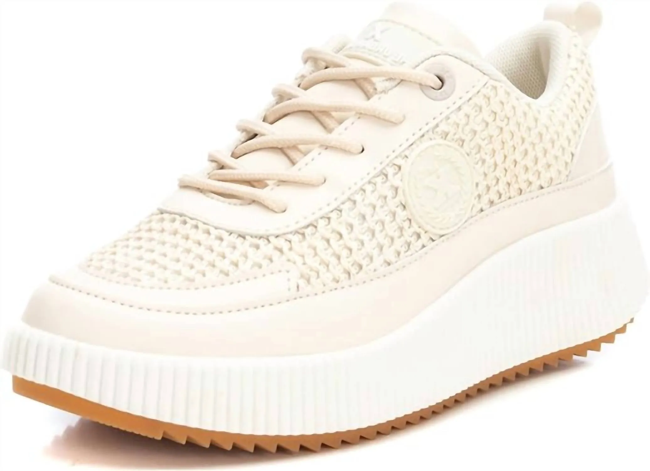 Women's Trainer Sneakers In Beige