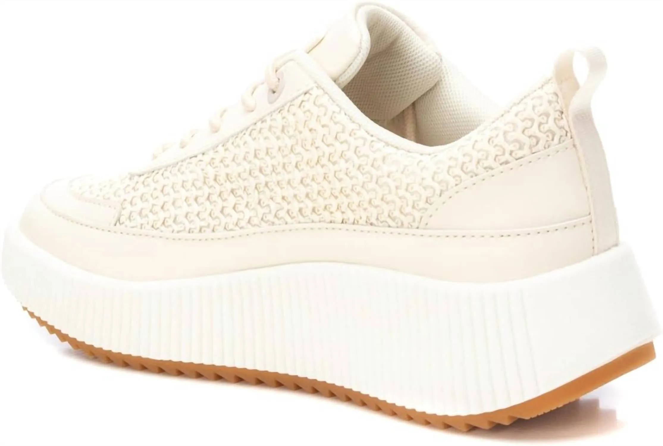 Women's Trainer Sneakers In Beige
