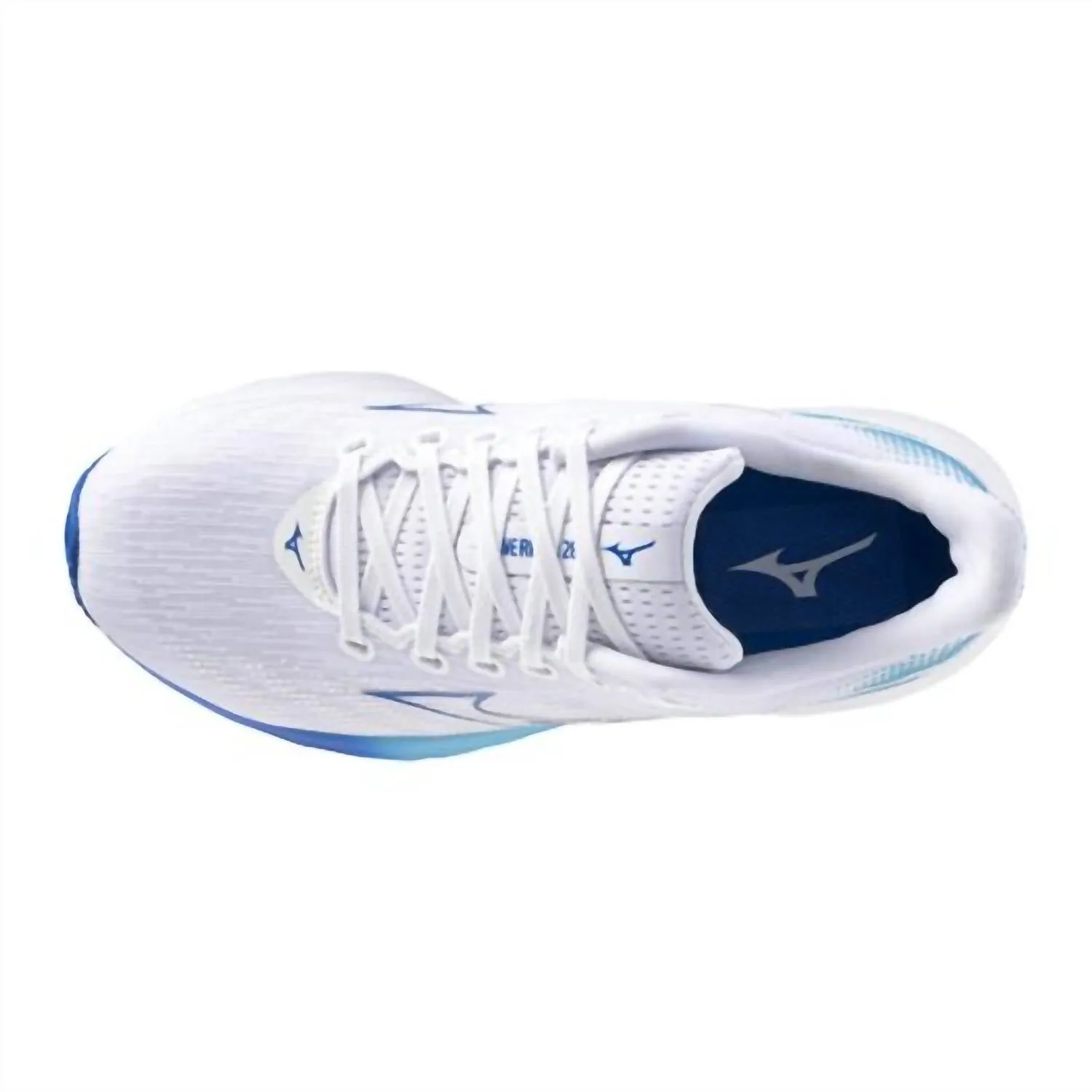 Women's Wave Rider 28 Shoes In White-Mugen Blue