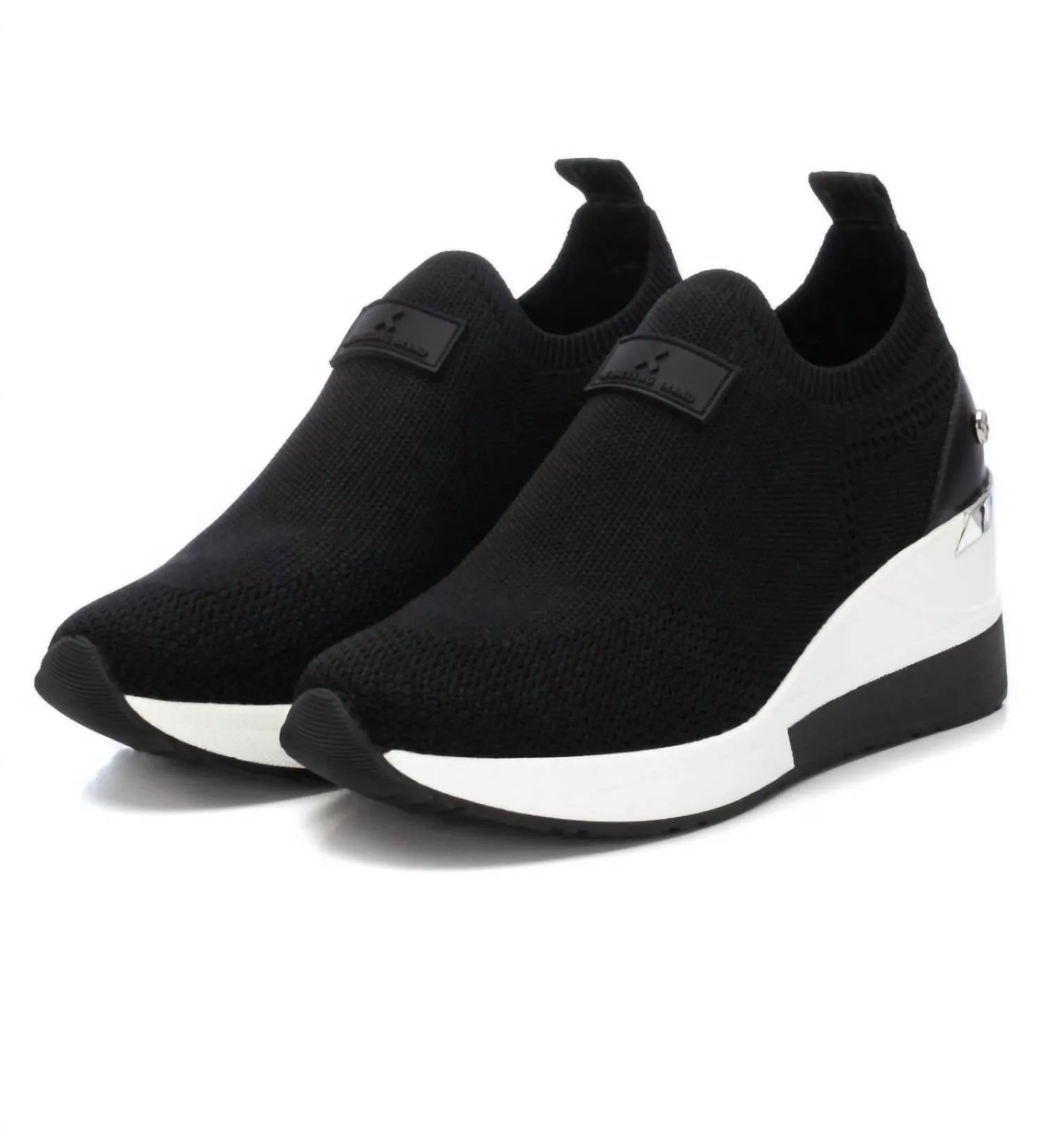 Women's Wedge Sneakers In Black