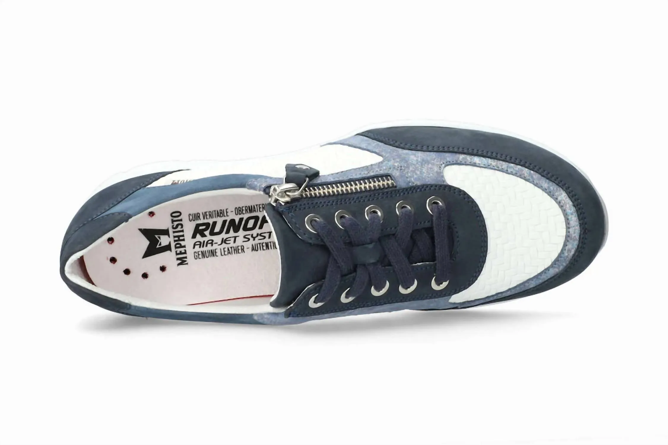 Women's Ylona Zipper Sneaker In Jeans Blue