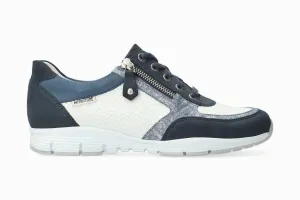 Women's Ylona Zipper Sneaker In Jeans Blue