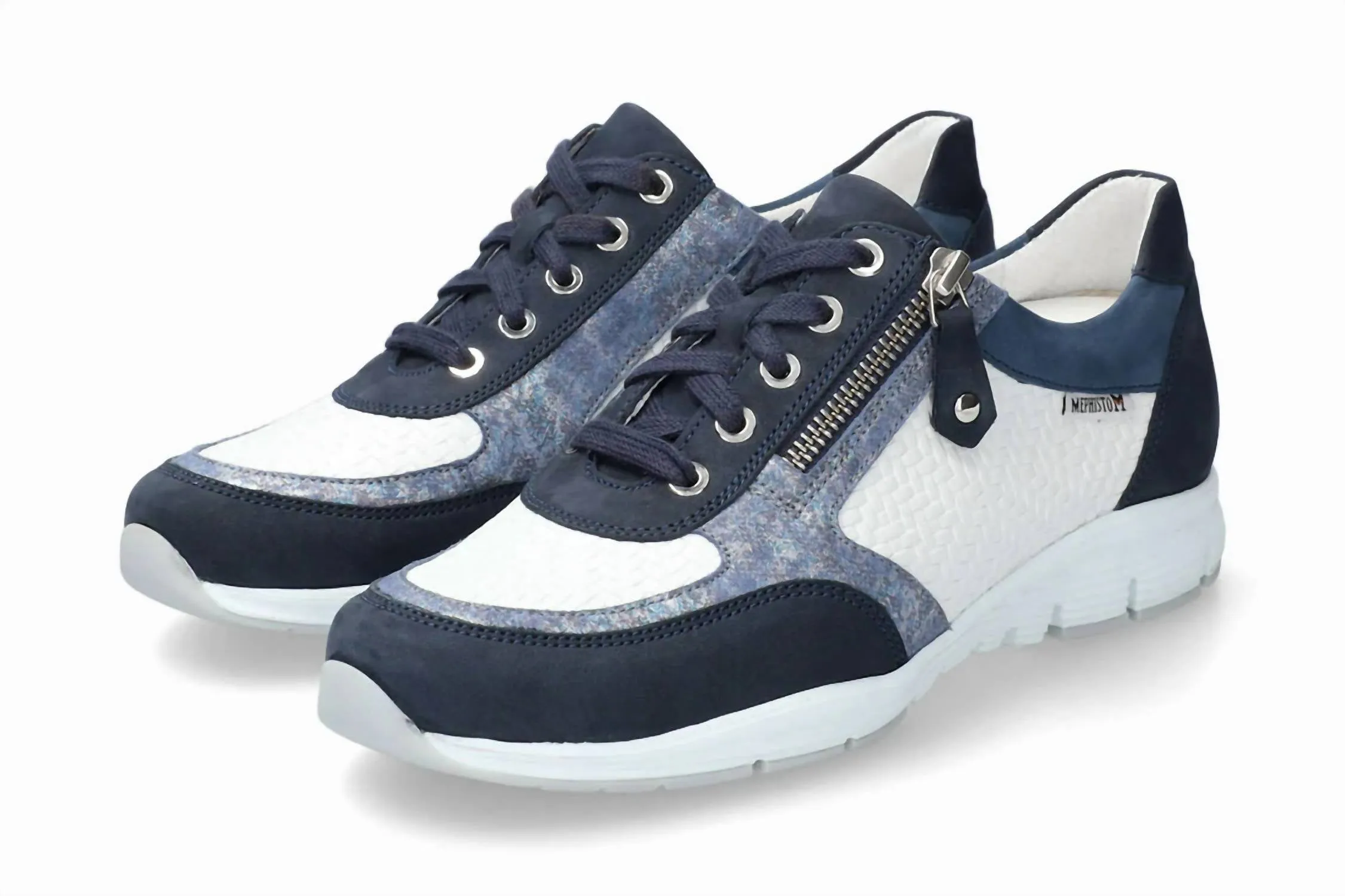 Women's Ylona Zipper Sneaker In Jeans Blue