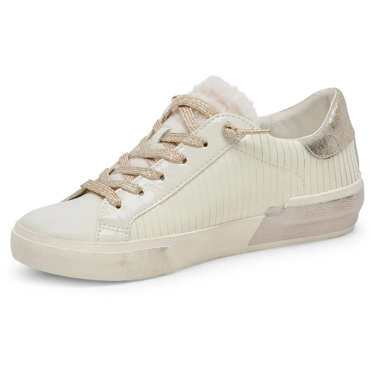 Zina Plush Womens Cushioned Footbed Lifestyle Fashion Sneakers