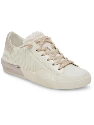 Zina Plush Womens Cushioned Footbed Lifestyle Fashion Sneakers