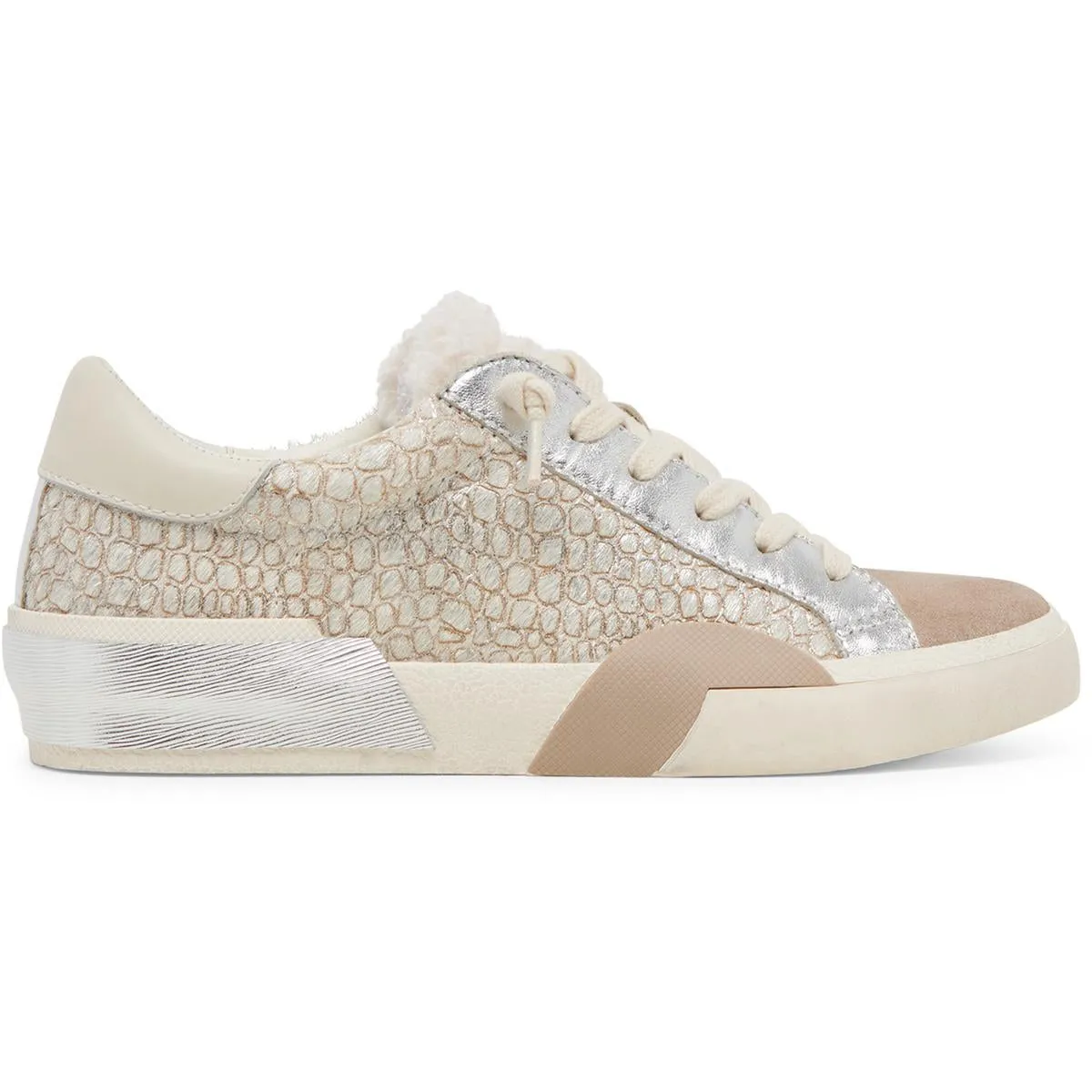 Zina Plush Womens Lace-Up Suede Casual And Fashion Sneakers
